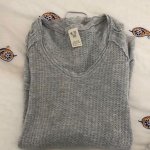 Free people gray long sleeve